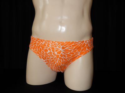 Full Brief Boodie Swimwear - Orange Print